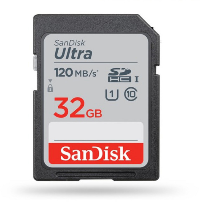 샌디스크 울트라 SDHC SD 카드 32GB/DUNR, 32GB, 1개