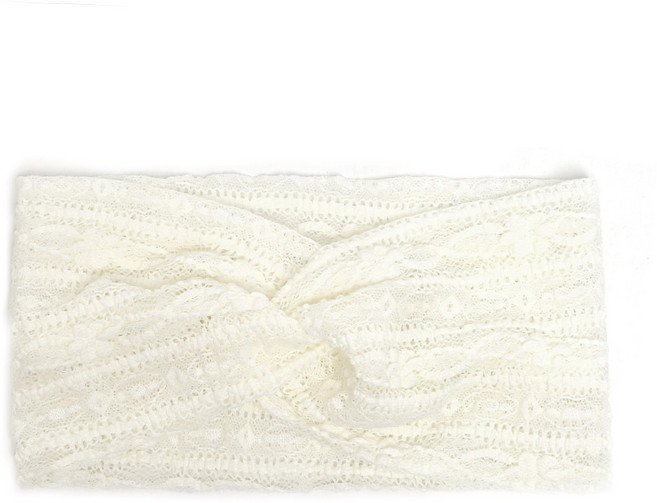 캡조아 여성 레이스 프릴 와이드 넓은 머리띠 수면 터번 헤어밴드