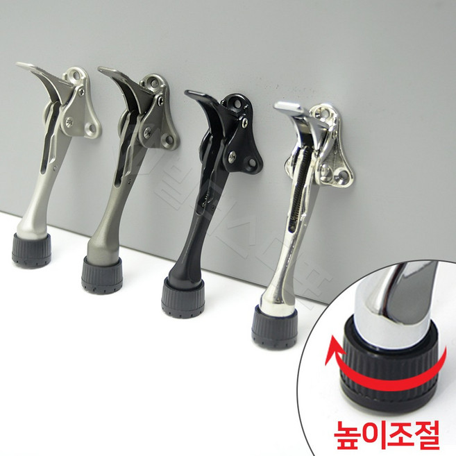 원터치 도어 스토퍼 그레이, 1개