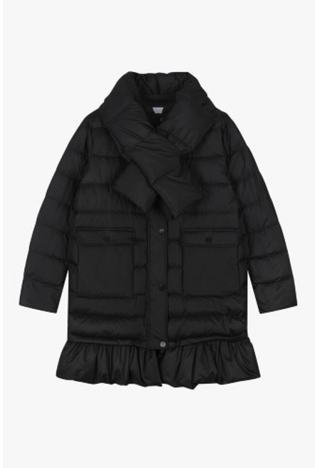 SJYP PW2A9QJM540W 프릴 넥워머 구스 다운 점퍼