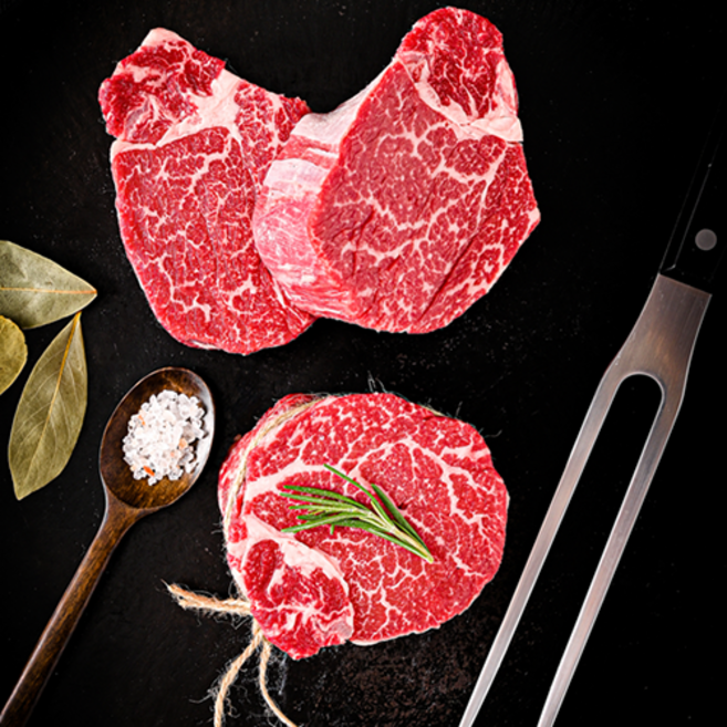 더맛한우 국내산 소고기 안심 구이용(냉장) 1++No.9 암소 한우, 1200g, 1개