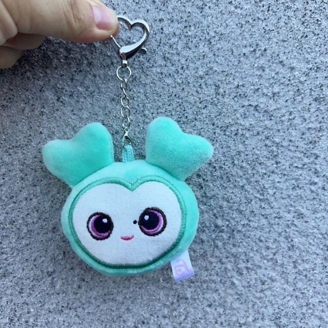 TWICE 韓國女團 演唱會掛件 毛絨玩偶鑰匙扣, 1個, TEWICE綠色小掛件6-8CM