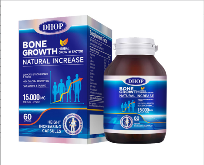 DHOP 鈣鎂鋅維生素精胺酸膠囊 60粒/瓶 全齡成長補鈣 穩健打底 高吸收率, 1個, 60顆