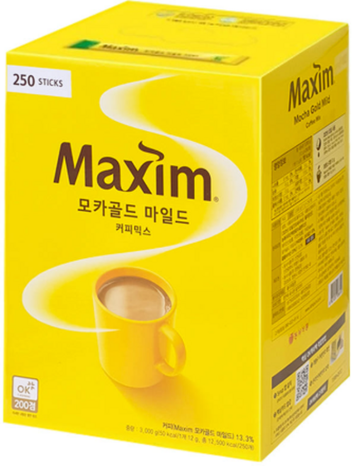 맥심 모카골드 250T, 12g, 250개입, 1개