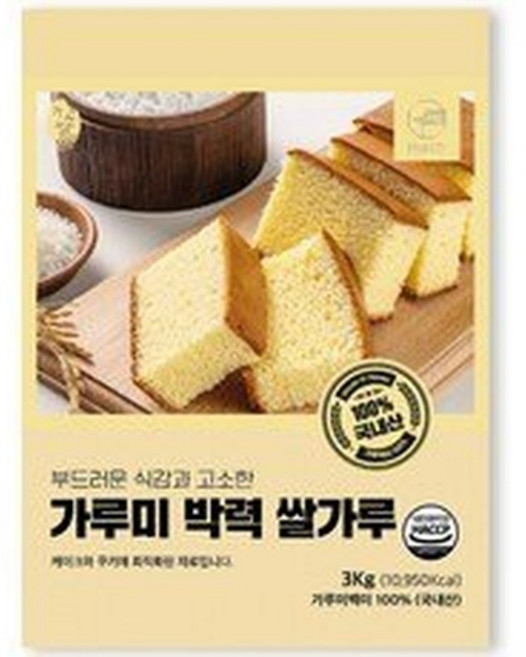 안심곳간 가루미박력쌀가루, 1개, 3kg