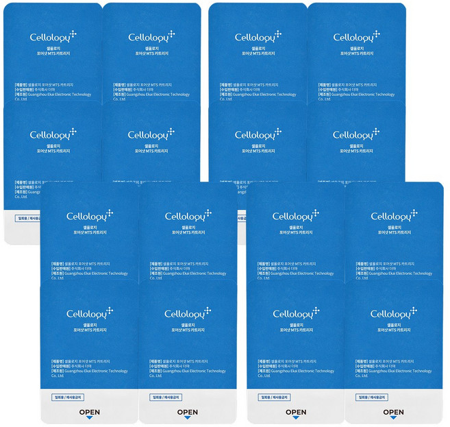 셀올로지 포어샷 MTS 롤러 모공케어 피지관리 홈케어, 카트리지 4세트(16ea)