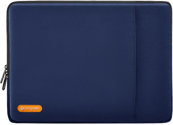 bagasin 노트북 파우치 노트북 가방 학생 직장인 삼성 맥북 HP 델 14-17인치, 1개, 네이비