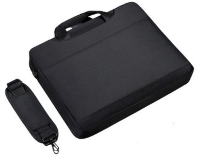 해피제이 비지니스 노트북 가방 어깨끈, 블랙, 1개