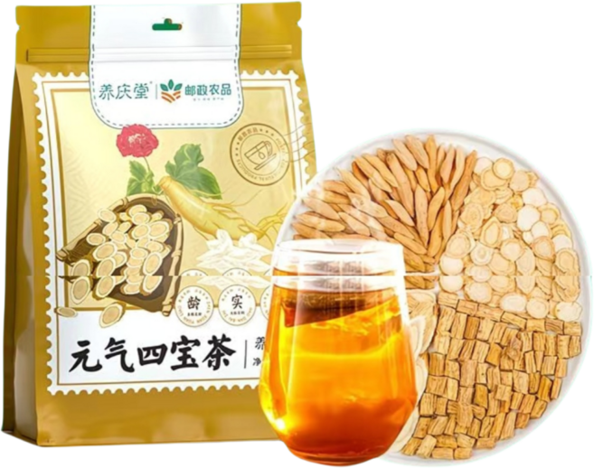 차이나는 몰 마스터@원기사보차 서양삼 황기 당삼 맥문동 티백차 30회량포장, 1개, 30개입, 150g