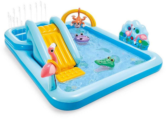 INTEX 244 198 71cm 57161 (인텍스) 풀 정글 어드벤처 플레이 센터 × × [일본, 1개