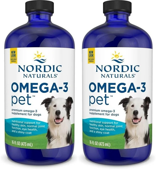 노르딕 펫 오메가3 대형 반려견 애견 473ml x2 - 쿠팡