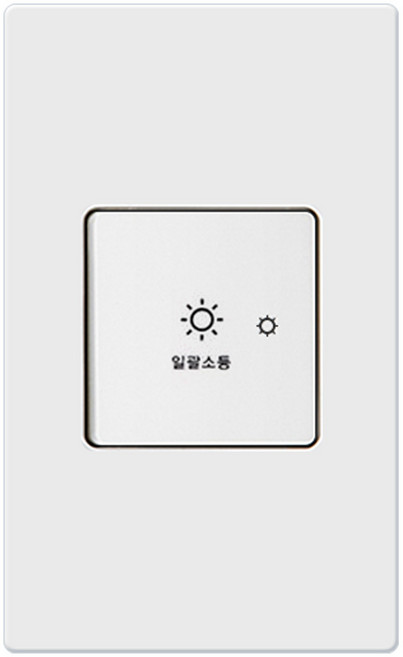 제일전기 디노 화이트 일괄소등 스위치 1구(20A), 1개