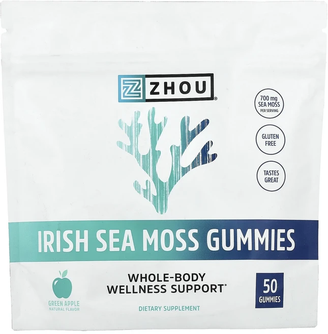 프리미엄상품 Zhou Nutrition 아이리쉬 바다이끼 구미젤리 그린 애플 구미젤리 50개(구미젤리 1개당 350mg) 끝내주게잘나가는상품, ZhouNutrition아이리쉬바다이끼구미젤리그린애플구 - 쿠팡