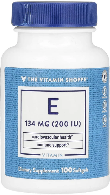 The Vitamin Shoppe 비타민E 134mg(200IU) 소프트젤 100정, TheVitaminShoppe비타민E134mg200IU, 1개 - 쿠팡
