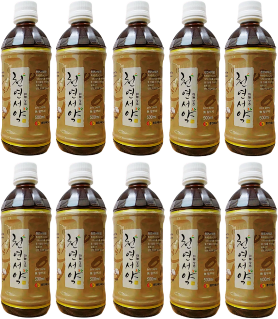 휴먼에노스 천연서약 마늘상추 액상차(500mlx10병)/천연서약(500mlx10병)/천현수박사 산화질소 특허균주 혈관건강 혈액순환 면역증진 피로회복 수면개선 갱년기 특허균주 빠른흡, 10개, 500ml