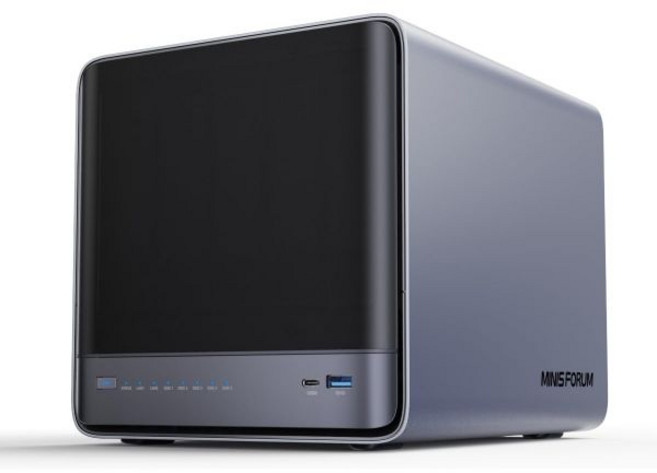 미니스포룸 N5 프로 5베이 데스크톱 AI NAS AMD 라이젠 9 HX PRO 370 12코어24T CPU 128GB SSD 1x10GbE 1x5GbE 1xM.22xU.2M., N5A(0+64G)
