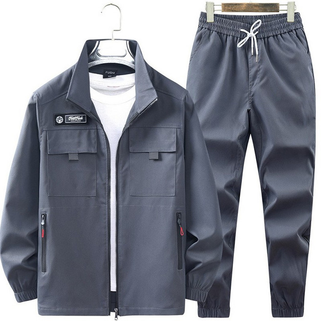 ANYOU 남자 다기능 카모 작업복 정비복 세트 방수 방풍 스판 현장복 등산복 GF-5
