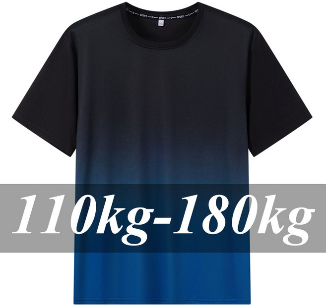 남자 빅사이즈 티셔츠 기능성반팔티 퀵드라이 4XL 5XL 6XL 7XL 그라데이션 반팔 여름