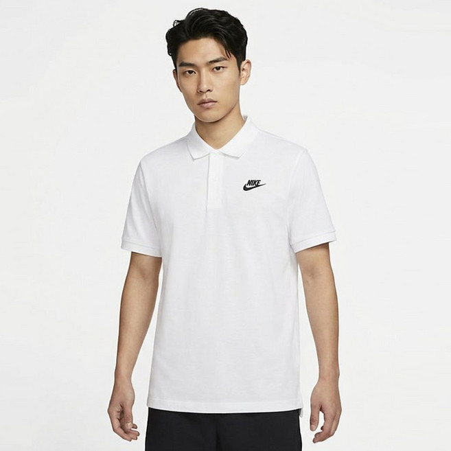(국내매장판)나이키 클럽 폴로 피케 셔츠 반팔티 CJ4457-100 카라티 화이트