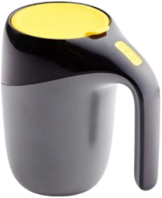 오슬로 롤리폴리 엣지 머그컵 400ml, BLACK(블랙), 4개