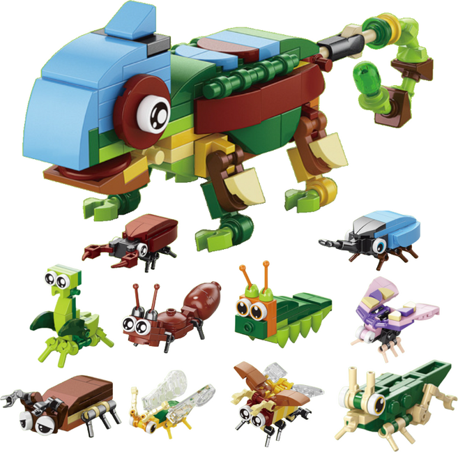 [나노킹-감성블럭] 동물 10 in 1 나노블럭 / DN030, 1개, C 세트