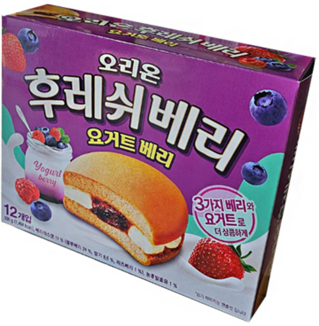 오리온 후레쉬요거트베리 336g 12개입 1개