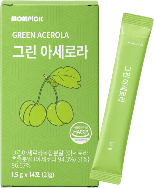 맘픽 그린 아세로라 비타민C 분말, 1개, 14회분