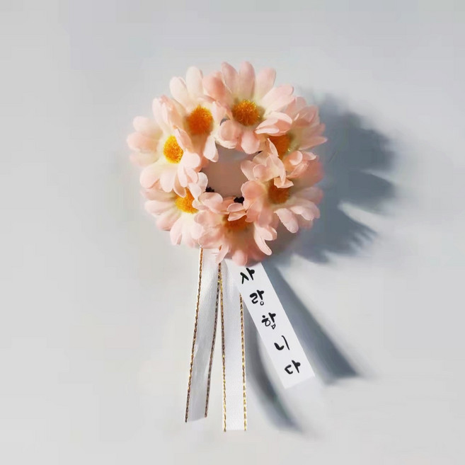 가더GADE 납골당리스 원형 장식 미니어쳐 미니어처 납골당꾸미기 조화꽃 추모용 봉안당 큐방, 5AC) PK