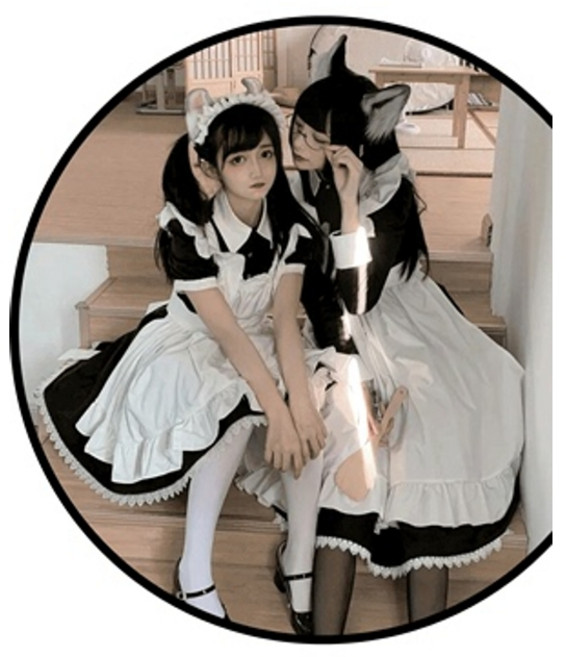 메이드복 긴팔 컨셉 졸사 빅토리안 촬영 메이드