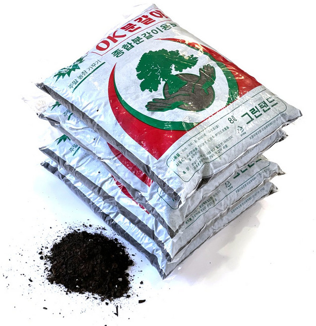 분갈이흙8리터4개-비료 거름 식물영양제 분갈이흙 상토 화분 텃밭, 4개, 8L