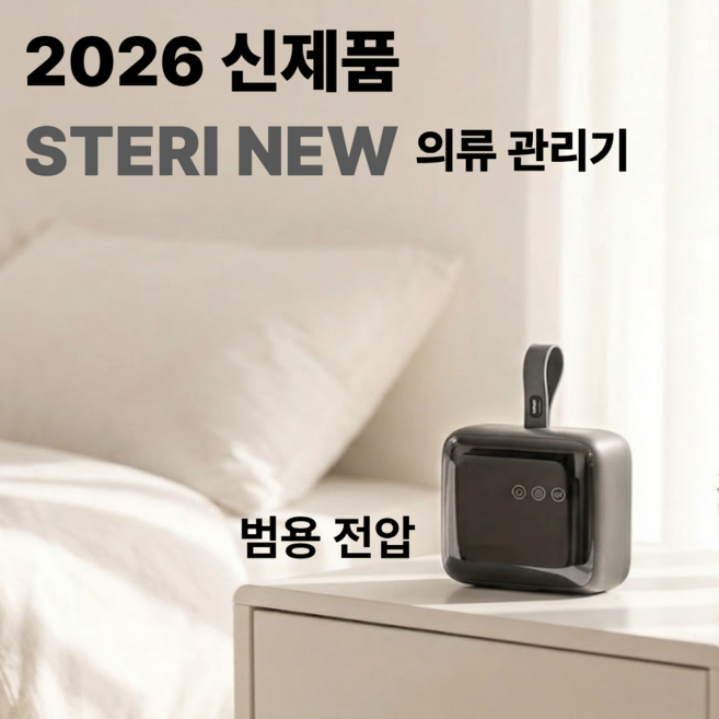 스테리(STERI) NEW 의류관리기 미니 건조기 휴대용 스타일러 살균 건조 탈취 1인 가구, 스테리(STERI) NEW 다크그레이