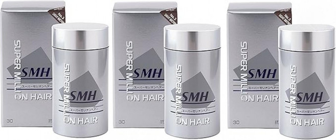 루안 슈퍼 밀리언 헤어 흑채 No.3 라이트브라운 30g 3개 세트