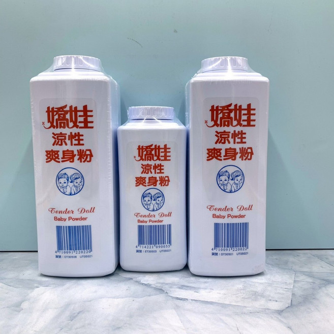 嬌娃 涼性爽身粉 250g/300g/400g 期限至2028年後, 1個, 嬌娃 250g