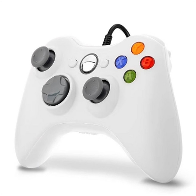 게임 시스템 PC 용 USB 유선 게임 패드 JoyPad 게임 패드 컨트롤러, 하얀색