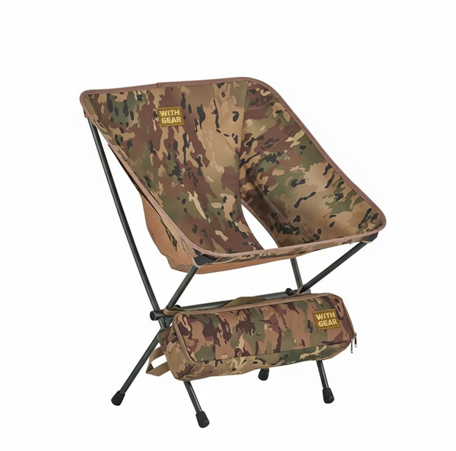위드기어 체어 팟2 FCPD2 컴팩트 초경량 캠핑 의자 국내 제작 (국산) 접이식 예쁜 경량 캠핑체어 캠핑용품 의자침대, 멀티카모, 1개