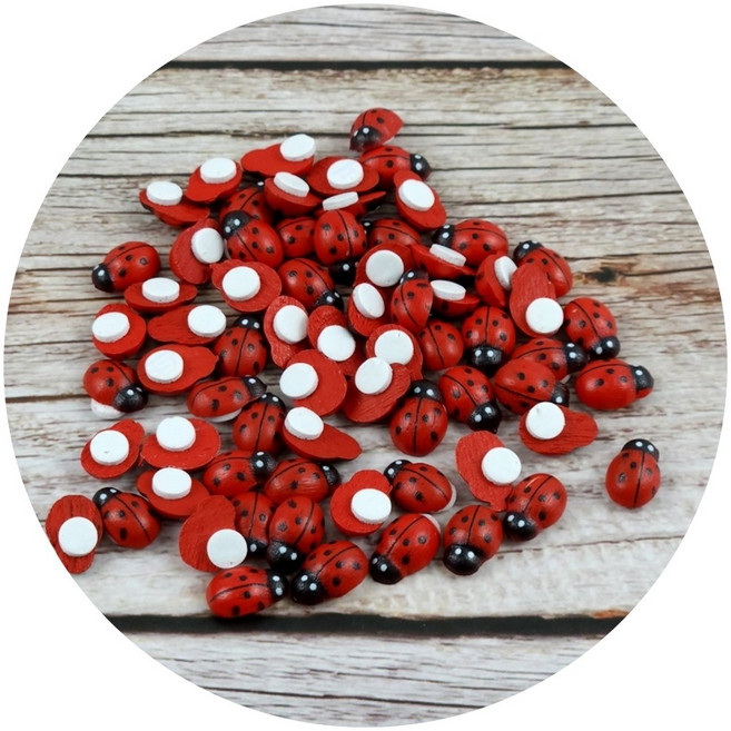 (30개묶음) 꽃화분 피규어 무당벌레 작은정원 소품 장식 미니어처 테라리움 모형 인조 인테리어 화분꾸미기 미니 가드닝 조경 디오라마 오브제 장식품 카페 곤충 식물인테리어 꾸미기, 상세페이지 참조