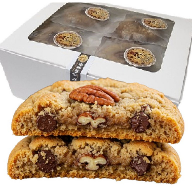 [피키즈] 호두 초코칩 피칸 듬뿍 선물하기 좋은 아웃도어 영양간식 선물세트 답례품 개별포장 대용량 수제쿠키, 20개, 35g