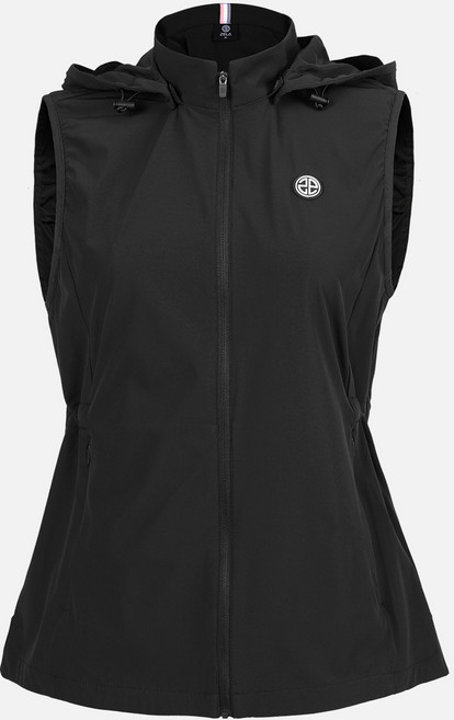 [투엘라] 여성 후드 골프 조끼_루미 후드 탈부착 등판 메쉬 골프 아웃도어 스포츠 조끼