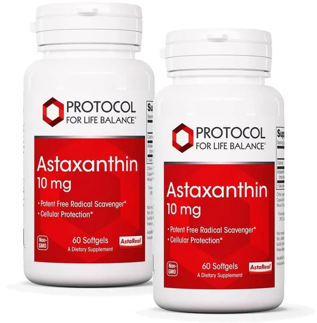 프로토콜 아스타잔틴 10mg 소프트젤 PROTOCOL FOR LIFE BALANCE Astaxanthin, 2개, 60정 - 쿠팡