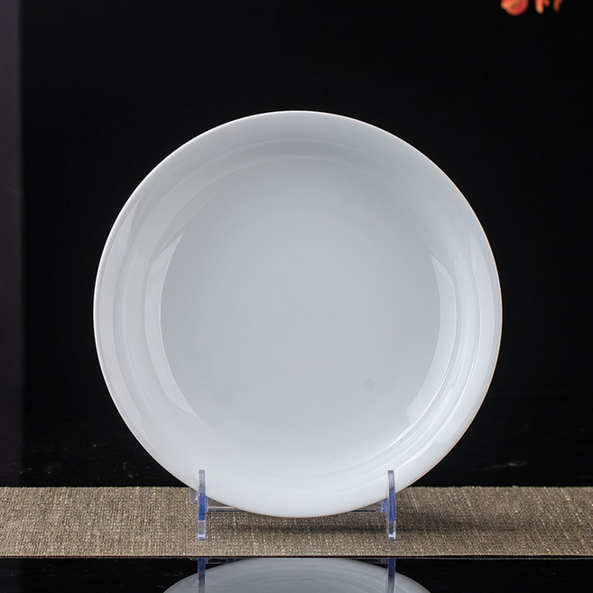 경덕진 백자 깊은 전자레인지 다이닝 건강 사용 가능 접시 세트 언더글레이즈 볶음밥 컬러풀, 8inch 깊은 접시 1개 5발 6발