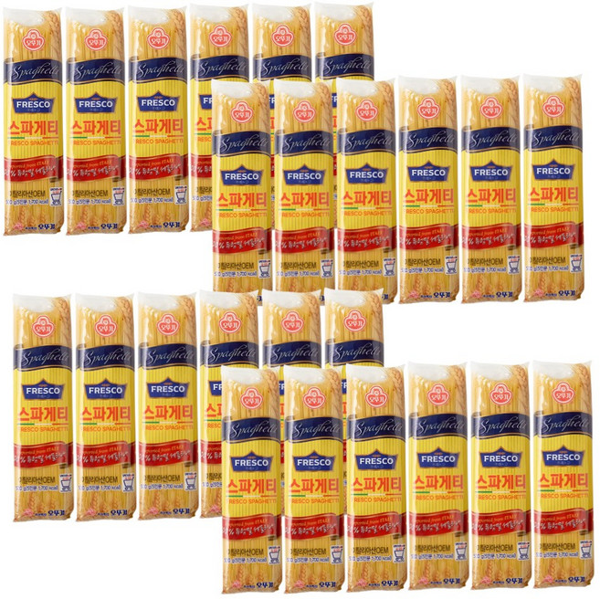 대량 스파게티면 500gX24 듀럼밀 파스타 양식 업소용, 500g, 24개