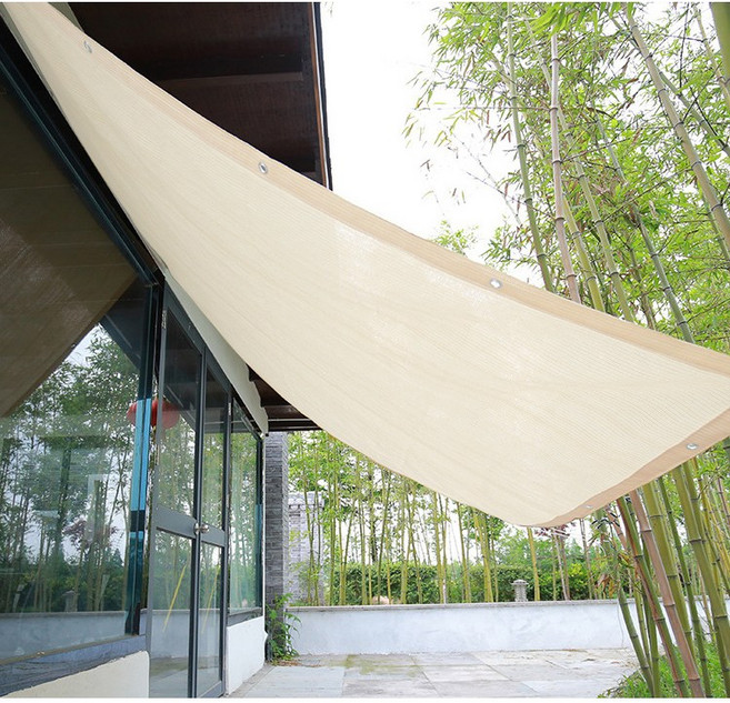 HK.sell 사생활 보호 테라스 가림막 난간 가리개, 1mX6m 라이트크림