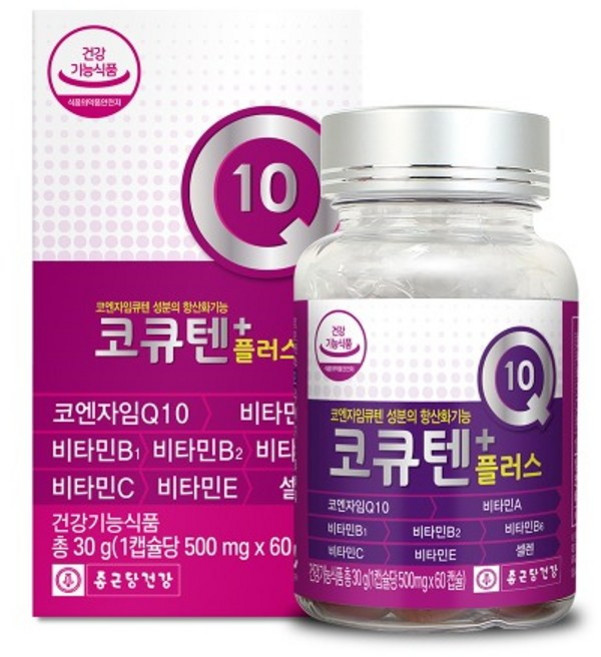 종근당건강 코큐텐 플러스 500mg x 60캡슐, 1개