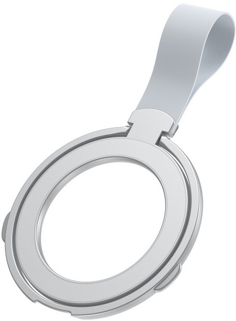 다퍼남 맥세이프 양면자석 실리콘 스트랩 링 홀더 거치대, 1개, 실버그레이