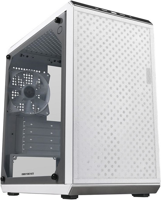 Cooler Master 쿨러마스터 마스터박스 Q300L 마이크로ATX 타워 케이스 자석 디자인 먼지 필터 투명 아크릴 측면 패널 조절 가능한 IO 및 완전 통풍 설계 블랙 M, Q300L V2 White