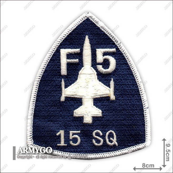 ARMYGO 空軍F-5機種章 精緻軍事模型 收藏展示佳品, 1個, 加車綠色魔鬼氈