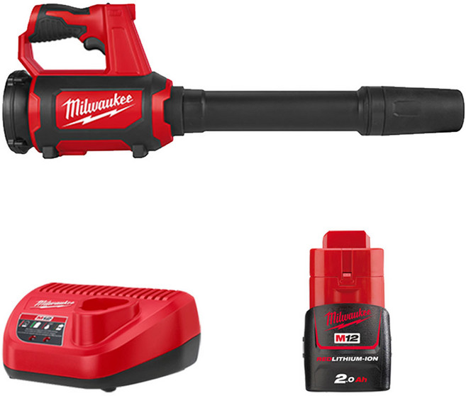밀워키 M12 BBL-201 충전 송풍기 12V 2.0Ah 배터리 1개 세트