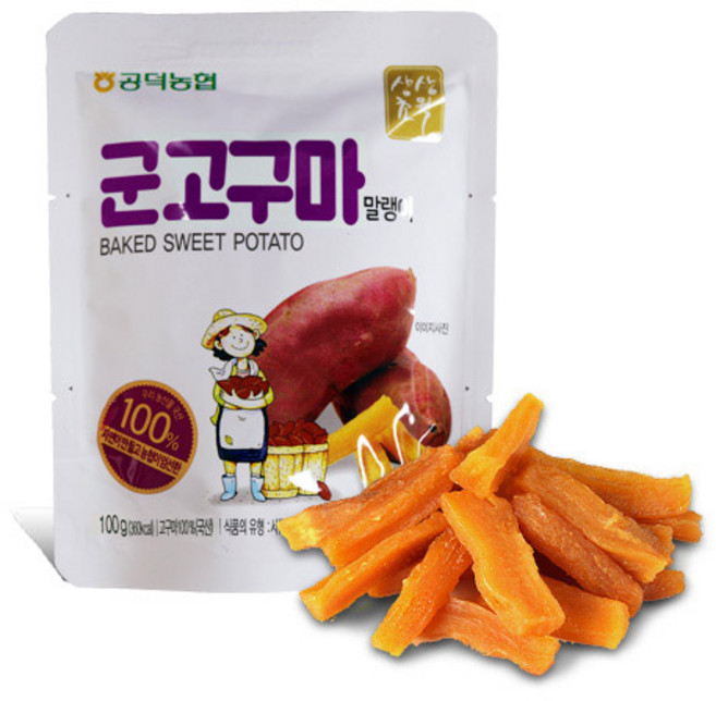 공덕농협 군고구마 말랭이, 100g, 10개