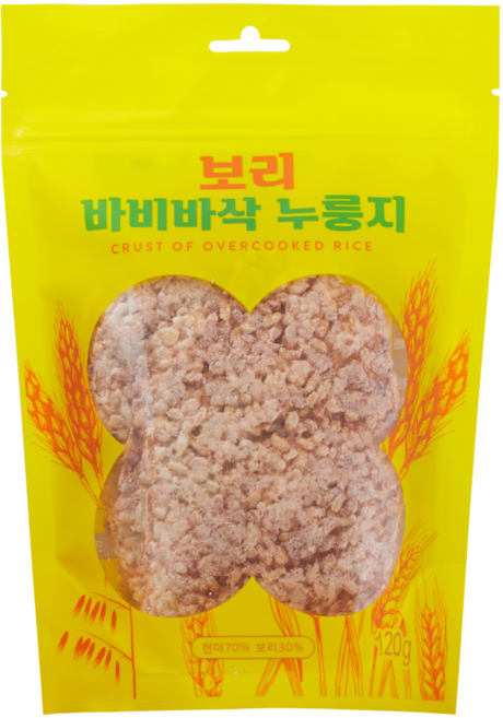 [바비바삭] 보리 누룽지, 120g, 10개