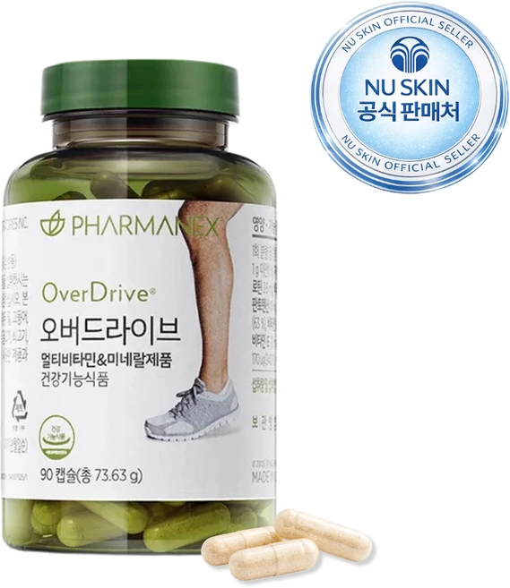 뉴스킨파마넥스 오버드라이브 멀티비타민, 90정, 1개 - 쿠팡